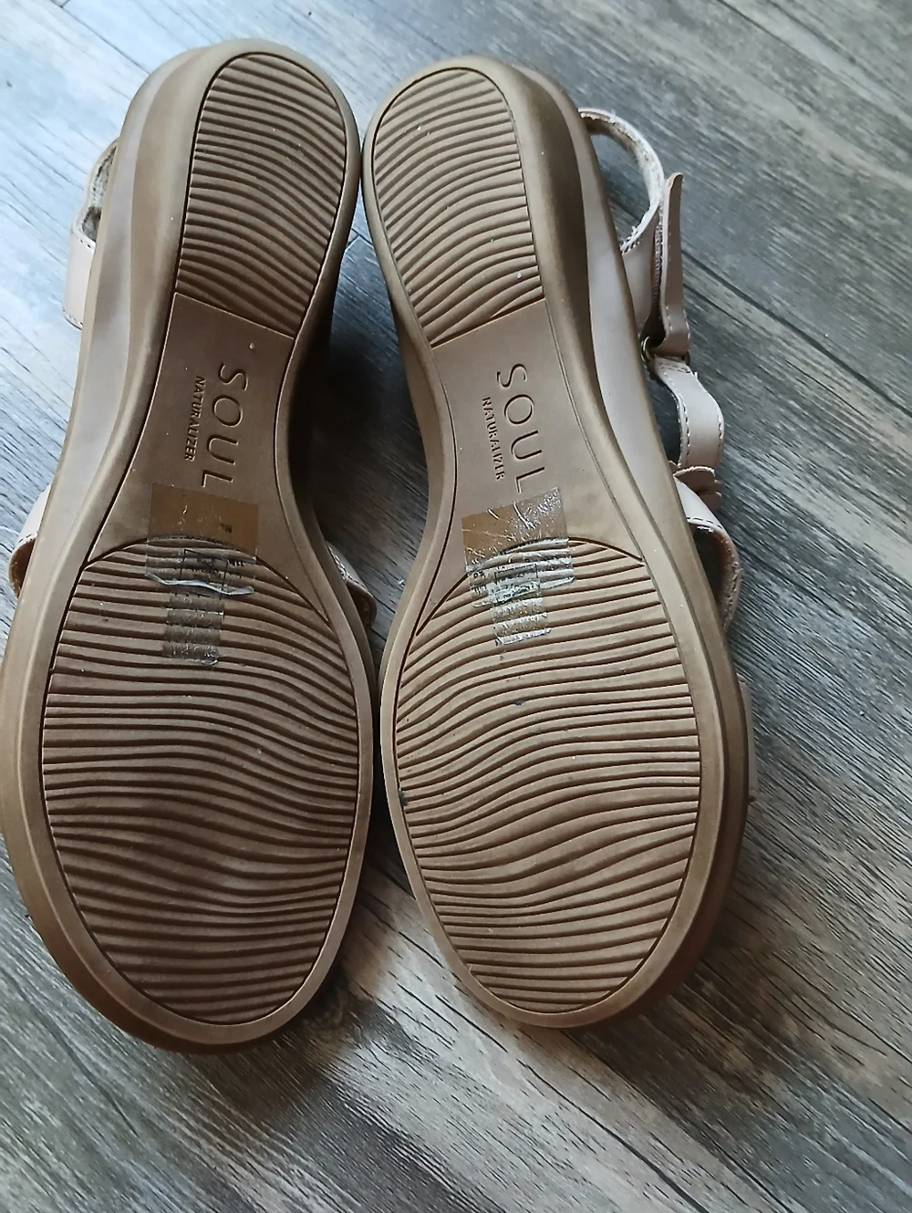SOUL Naturalizer Beige Floral Slingback Sandals‎